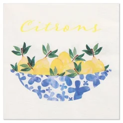 PAPSTAR Servietten, 3-lagig 1/4-Falz 33 cm x 33 cm "Citrons"