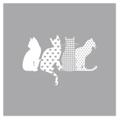 PAPSTAR Servietten, 3-lagig 1/4-Falz 33 cm x 33 cm "Cats"