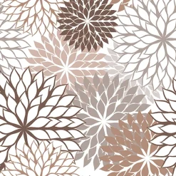 PAPSTAR Servietten, 3-lagig 1/4-Falz 40 cm x 40 cm taupe "Floralies"