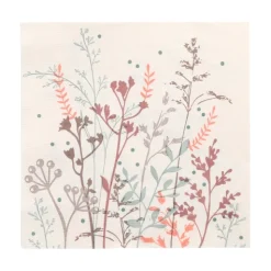 PAPSTAR Servietten, 3-lagig 1/4-Falz 33 cm x 33 cm "Wild Grasses", 10 x 20 Stück