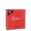 PAPSTAR Servietten, 3-lagig 1/4-Falz 25 cm x 25 cm rot "Apero"