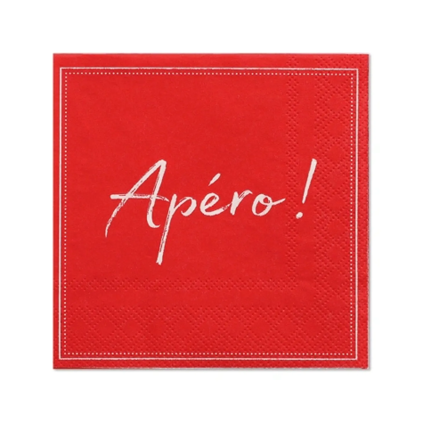 PAPSTAR Servietten, 3-lagig 1/4-Falz 25 cm x 25 cm rot "Apero"