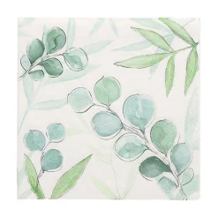 PAPSTAR Servietten, 3-lagig 1/4-Falz 33 cm x 33 cm "Eucalyptus Twigs"