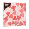 PAPSTAR Servietten, 3-lagig 1/4-Falz 33 cm x 33 cm "Heart to Heart", 10 x 20 Stück