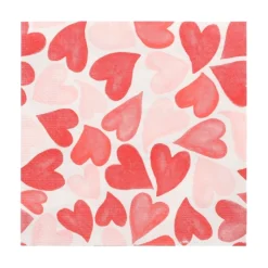 PAPSTAR Servietten, 3-lagig 1/4-Falz 33 cm x 33 cm "Heart to Heart", 10 x 20 Stück