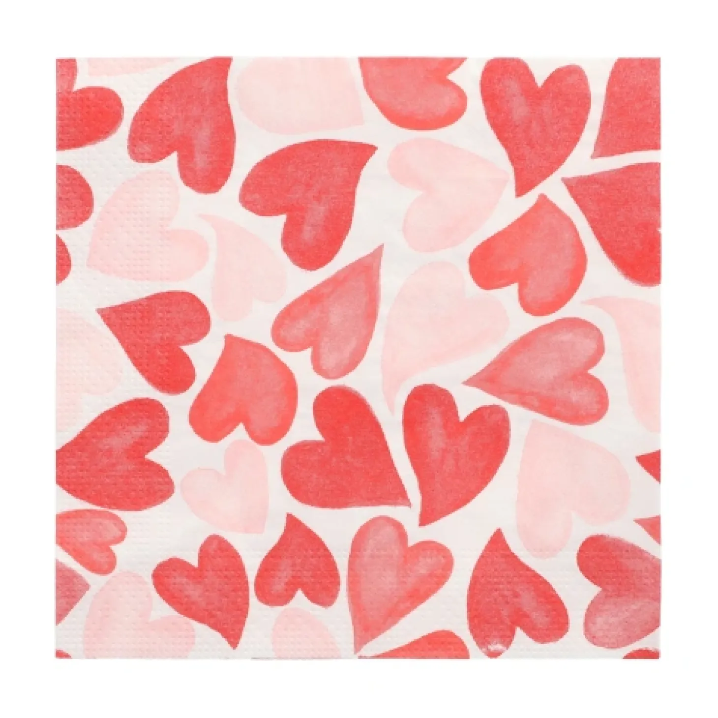 PAPSTAR Servietten, 3-lagig 1/4-Falz 33 cm x 33 cm "Heart to Heart", 10 x 20 Stück