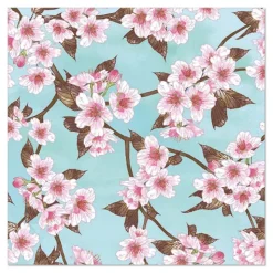 PAPSTAR Servietten, 3-lagig 1/4-Falz 33 cm x 33 cm "Cherry Blossoms"