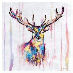 PAPSTAR Servietten, 3-lagig 1/4-Falz 33 cm x 33 cm "Colourful Deer"