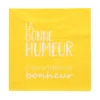 PAPSTAR Servietten, 3-lagig 1/4-Falz 33 cm x 33 cm gelb "La Bonne Humeur"