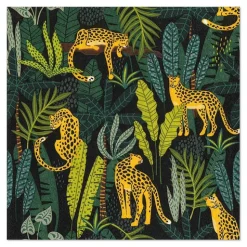PAPSTAR Servietten, 3-lagig 1/4-Falz 33 cm x 33 cm "Leopard"