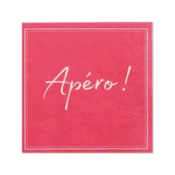 PAPSTAR Servietten, 3-lagig 1/4-Falz 25 cm x 25 cm fuchsia "Apero"