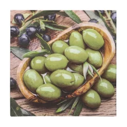 PAPSTAR Servietten, 3-lagig 1/4-Falz 33 cm x 33 cm "Olive Flavour"