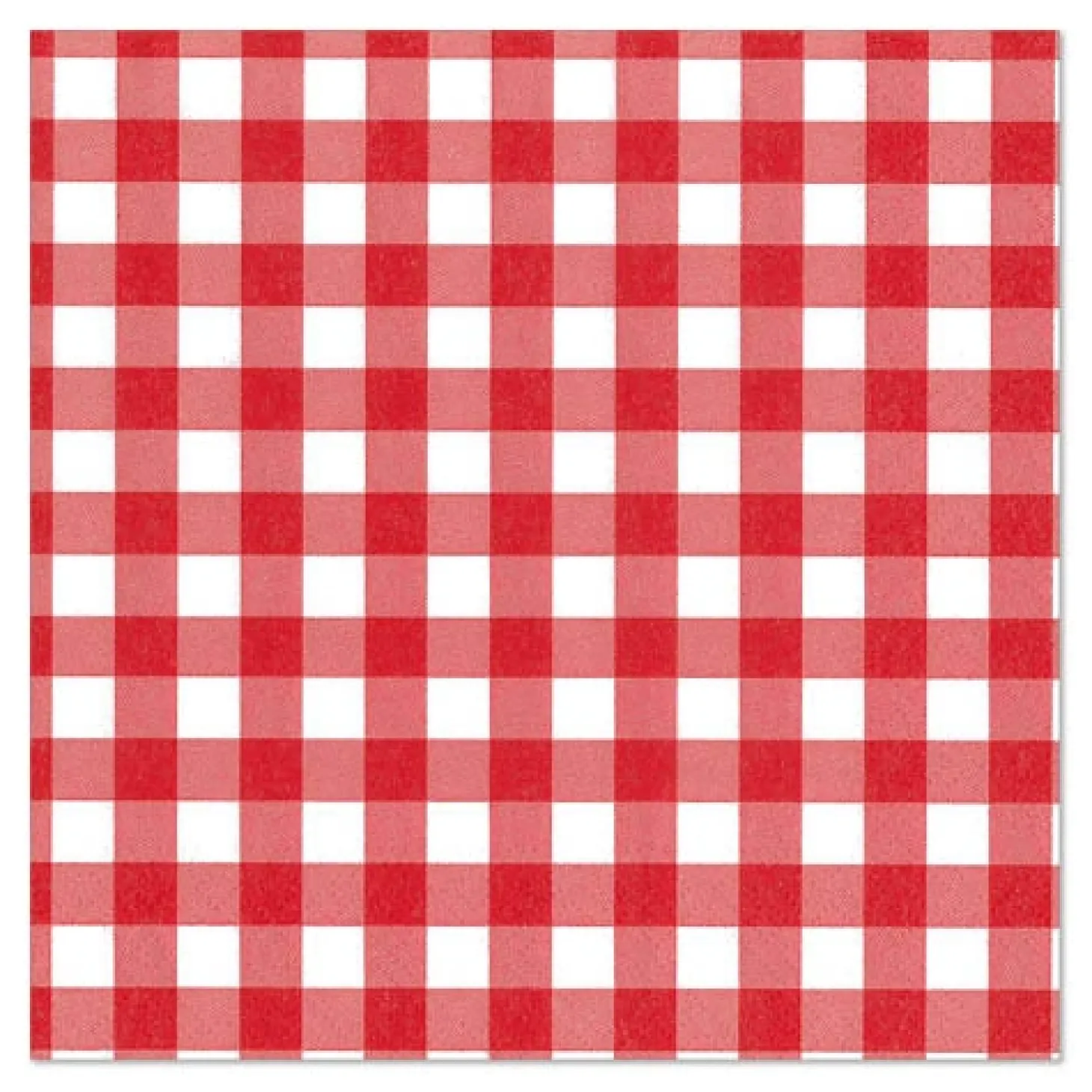 PAPSTAR Servietten, 3-lagig 1/4-Falz 33 cm x 33 cm rot "Vichy Karo", 6 x 100 Stück