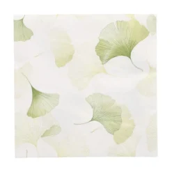 PAPSTAR Servietten, 3-lagig 1/4-Falz 33 cm x 33 cm "Light Ginko"