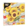 PAPSTAR Servietten, 3-lagig 1/4-Falz 33 cm x 33 cm "Sunflower Field"