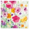 PAPSTAR Servietten, 3-lagig 1/4-Falz 33 cm x 33 cm "Flower Field"