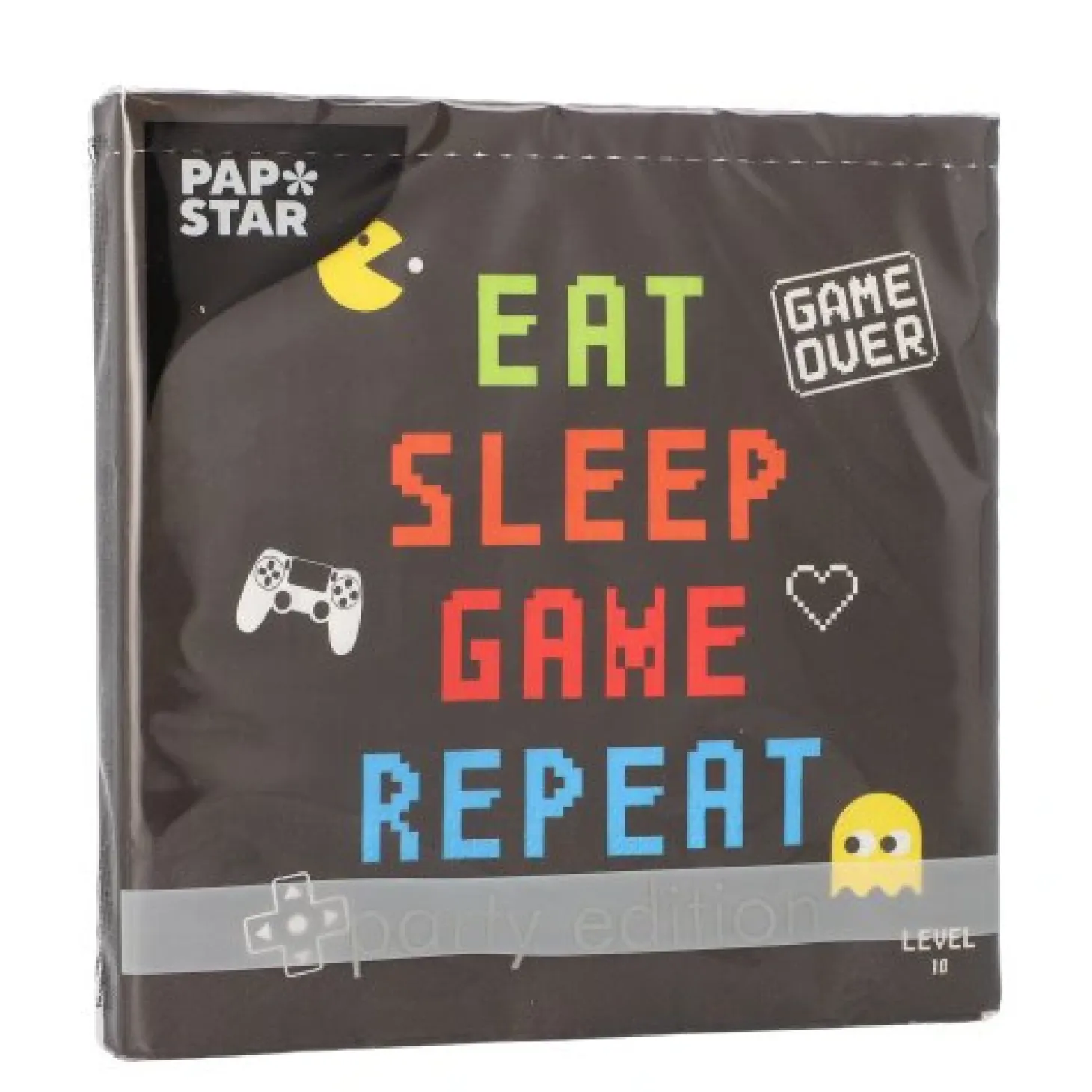 PAPSTAR Servietten, 3-lagig 1/4-Falz 33 cm x 33 cm "Gamer"