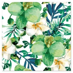 PAPSTAR Servietten, 3-lagig 1/4-Falz 33 cm x 33 cm "Tropic"
