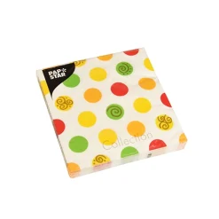 PAPSTAR Servietten, 3-lagig 1/4-Falz 33 cm x 33 cm "Balls"