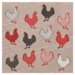 PAPSTAR Servietten, 3-lagig 1/4-Falz 33 cm x 33 cm "Cocotte"