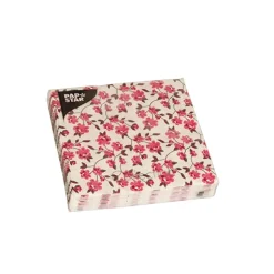 PAPSTAR Servietten, 3-lagig 1/4-Falz 25 cm x 25 cm fuchsia "Milleflora"