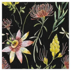 PAPSTAR Servietten, 3-lagig 1/4-Falz 33 cm x 33 cm "Flowers"