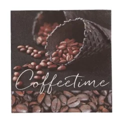 PAPSTAR Servietten, 3-lagig 1/4-Falz 33 cm x 33 cm "Coffeetime"
