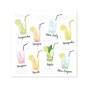 PAPSTAR Servietten, 3-lagig 1/4-Falz 25 cm x 25 cm "Cocktail"