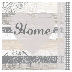PAPSTAR Servietten, 3-lagig 1/4-Falz 33 cm x 33 cm "Home"