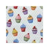 PAPSTAR Servietten, 3-lagig 1/4-Falz 25 cm x 25 cm "Cupcakes"