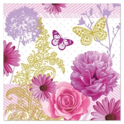 PAPSTAR Servietten, 3-lagig 1/4-Falz 33 cm x 33 cm "Charlene"