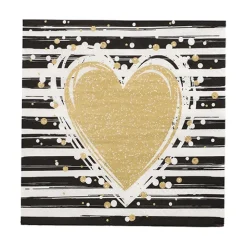 PAPSTAR Servietten, 3-lagig 1/4-Falz 33 cm x 33 cm "Sparkling Heart"