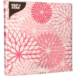 PAPSTAR Servietten, 3-lagig 1/4-Falz 40 cm x 40 cm rose "Floralies"
