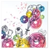 PAPSTAR Servietten, 3-lagig 1/4-Falz 33 cm x 33 cm "Birthday Gifts"
