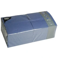 PAPSTAR Servietten, 3-lagig 1/8-Falz 33 cm x 33 cm dunkelblau