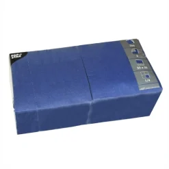 PAPSTAR Servietten, 3-lagig 1/4-Falz 33 cm x 33 cm dunkelblau