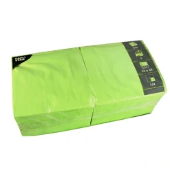 PAPSTAR Servietten, 3-lagig 1/4-Falz 33 cm x 33 cm limonengrün