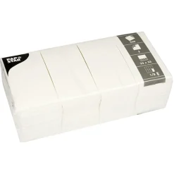 PAPSTAR Servietten, 2-lagig 1/8-Falz 33 cm x 33 cm weiß, 8 x 250 Stück