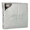 PAPSTAR Servietten, 1-lagig 1/4-Falz 33 cm x 33 cm hellgrau