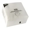 PAPSTAR Servietten, 1-lagig 1/4-Falz 33 cm x 33 cm weiß, 4 x 1200 Stück