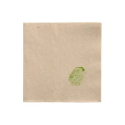 PAPSTAR Servietten, 2-lagig 1/4-Falz 24 cm x 24 cm natur ungebleicht