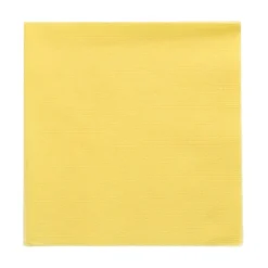 PAPSTAR Servietten, 1-lagig 1/4-Falz 33 cm x 33 cm gelb, 12 x 100 Stück