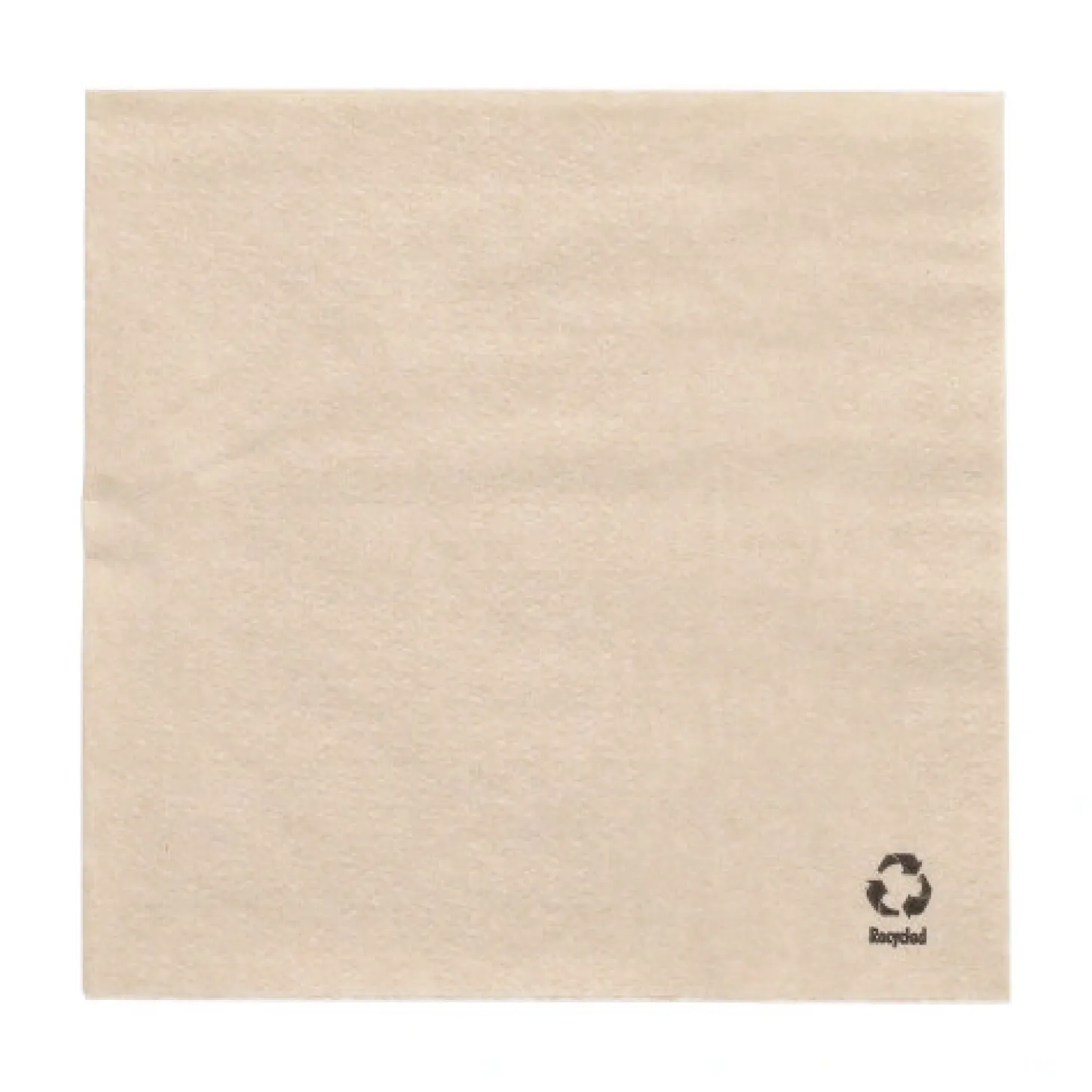PAPSTAR Servietten, 1-lagig 1/4-Falz 33 cm x 33 cm natur aus recyceltem Papier