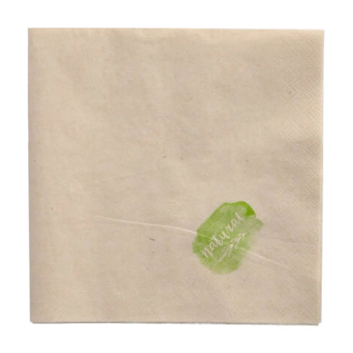 PAPSTAR Servietten, 2-lagig 1/4-Falz 33 cm x 33 cm natur ungebleicht