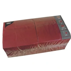 PAPSTAR Servietten, 3-lagig 1/4-Falz 40 cm x 40 cm bordeaux
