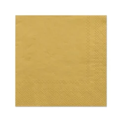 PAPSTAR Servietten, 3-lagig 1/4-Falz 25 cm x 25 cm gold