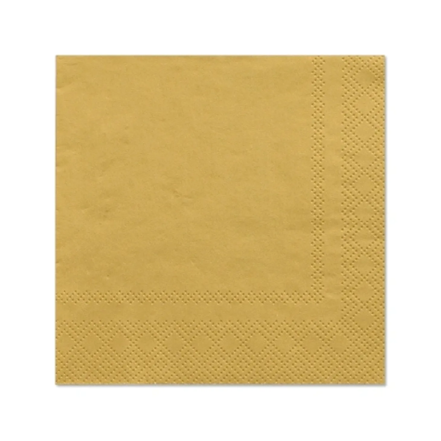 PAPSTAR Servietten, 3-lagig 1/4-Falz 25 cm x 25 cm gold