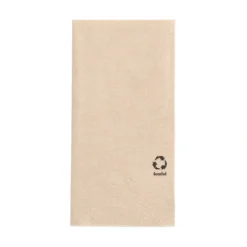 PAPSTAR Servietten, 2-lagig 1/8-Falz 33 cm x 33 cm natur aus recyceltem Papier