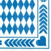PAPSTAR Servietten, 3-lagig 1/4-Falz 33 cm x 33 cm "Bayrisch Blau", 15 x 20 Stück