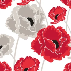 PAPSTAR Servietten, 3-lagig 1/4-Falz 40 cm x 40 cm "Poppy"
